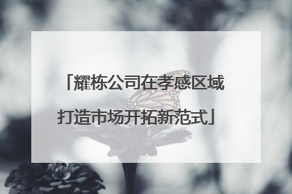耀栋公司在孝感区域打造市场开拓新范式