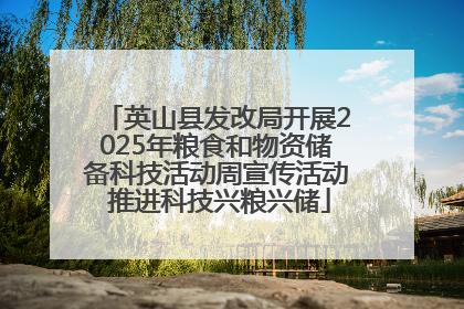 英山县发改局开展2025年粮食和物资储备科技活动周宣传活动 推进科技兴粮兴储