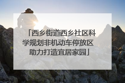 西乡街道西乡社区科学规划非机动车停放区 助力打造宜居家园