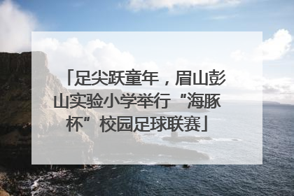 足尖跃童年，眉山彭山实验小学举行“海豚杯”校园足球联赛