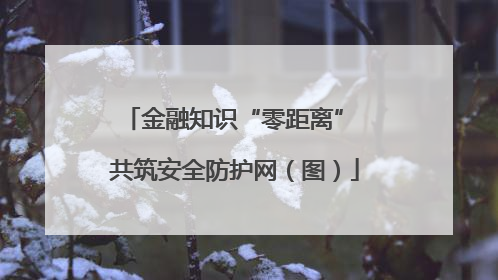 金融知识“零距离” 共筑安全防护网（图）