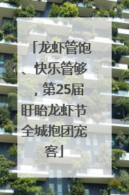 龙虾管饱、快乐管够，第25届盱眙龙虾节全城抱团宠客