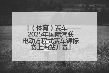 （体育）赛车——2025年国际汽联电动方程式赛车锦标赛上海站开赛
