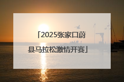 2025张家口蔚县马拉松激情开赛