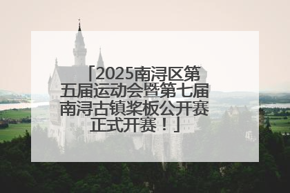 2025南浔区第五届运动会暨第七届南浔古镇桨板公开赛正式开赛！
