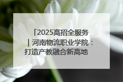2025高招全服务｜河南物流职业学院：打造产教融合新高地 推动高质量快速发展