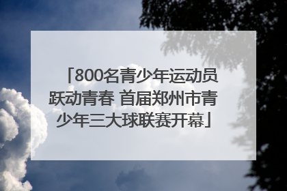 800名青少年运动员跃动青春 首届郑州市青少年三大球联赛开幕